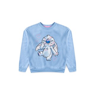 Casaco Infantil feminino Stitch Azul Royal em Oferta na Shopee