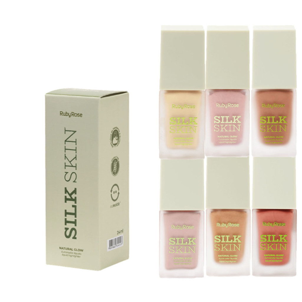 Iluminador Liquido Ruby Rose Silk Skin Hbf1601 em Oferta na Shopee