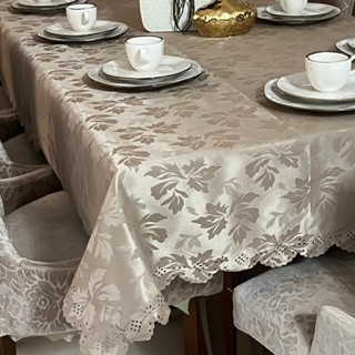 Toalha de Mesa Grande Para 6 Lugares tecido Jacquard - 2.00M em Oferta na Shopee