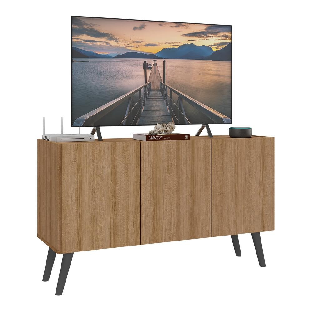 Rack Retrô para TV até 32 Polegadas com 3 Portas Multimóveis MP1067 em Oferta na Shopee