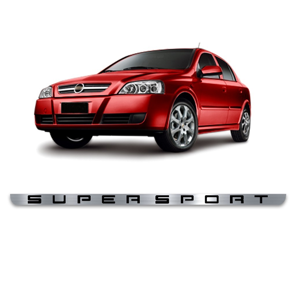 Adesivo Tampa Traseira Porta Malas Aço Escovado Astra Super Sport 2005 2006 2007 2008