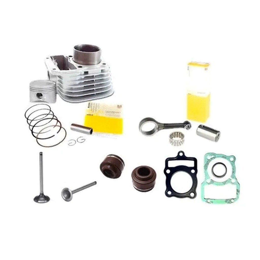 Kit cilindro Motor Titan 125 Ate 2001 (biela/valvula/retentor/juntas)