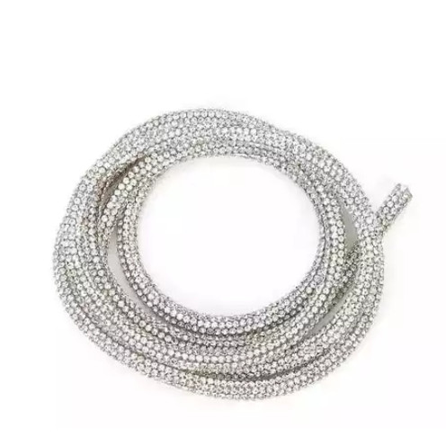 Cordão de strass Brilhante 1 Metro em Oferta na Shopee