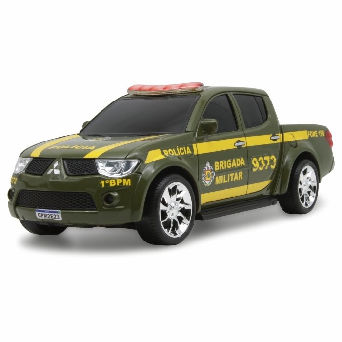 L200 Em Miniatura Viatura Brigada Militar Choque Rio Grande do Sul BM RS