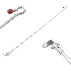 Antena Corta Pipa Moto Retrati Retrovisor Inox Zincda M9/M1A