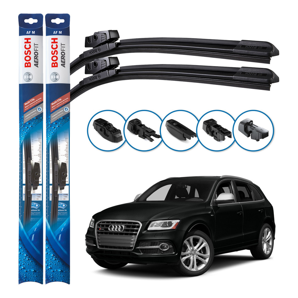 Par de Palhetas Limpador Parabrisa Multiclip Original Bosch Audi Sq5 2013 A 2015