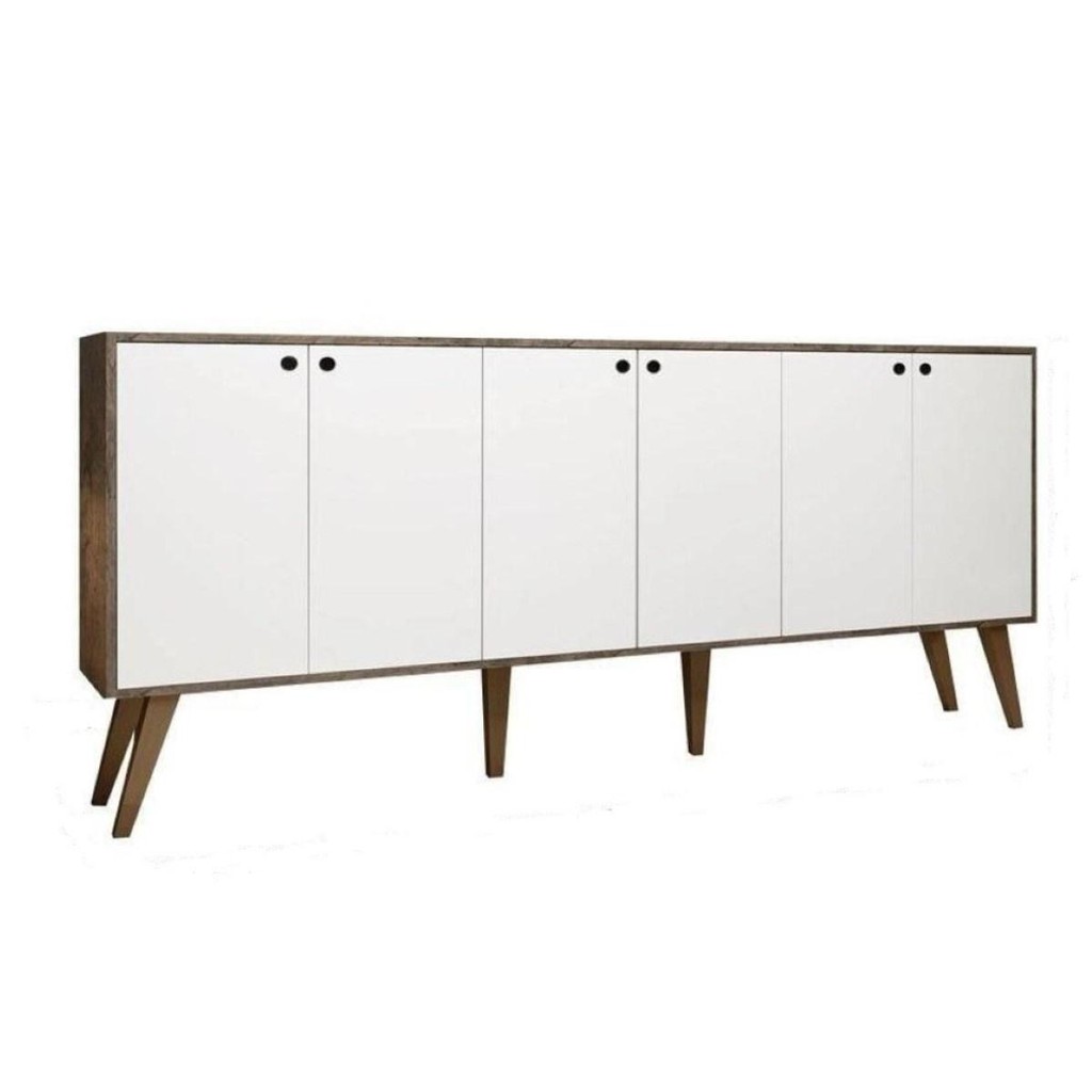 Aparador Buffet Retro Para Sala De Estar 6 Portas Guatemala em Oferta na Shopee