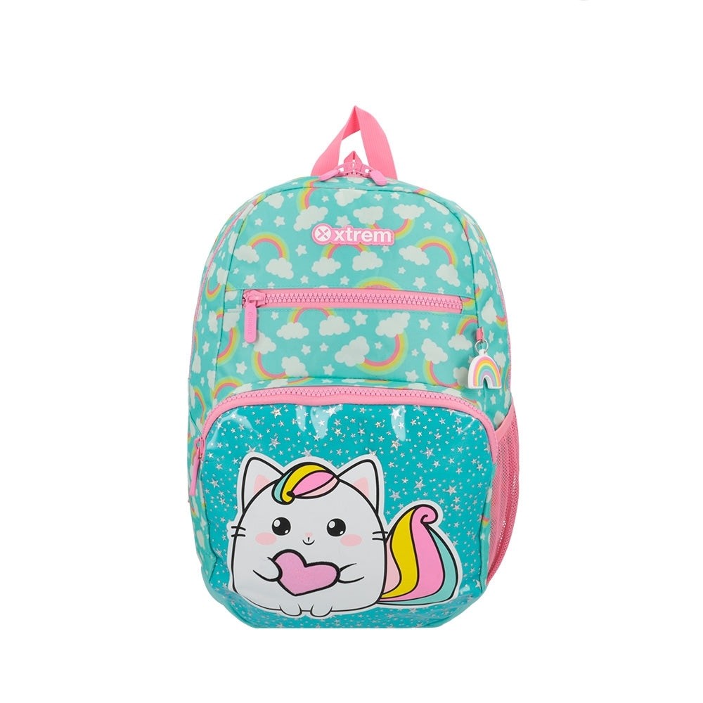 Mochila infantil Xtrem Bolt Gato Verde Água em Oferta na Shopee