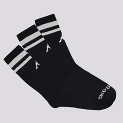 Kit Meia Kappa 3 Pares Sport Cano Alto Preta