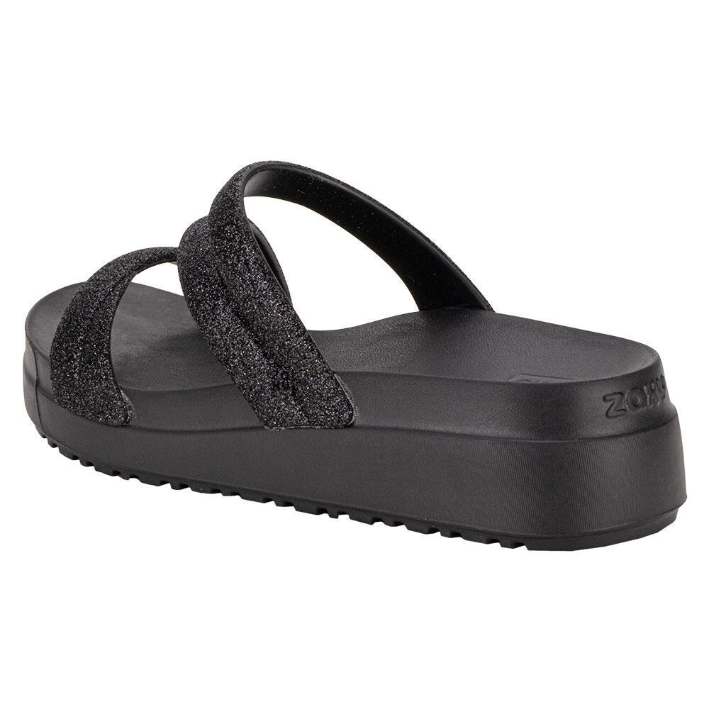Tamanco Feminino Anabela Glitter Up Zaxy 19068