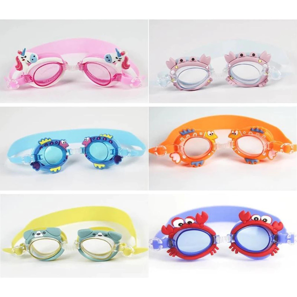 Óculos Natação Infantil  óculos divertido Praia  Natação  proteção para ouvido  Adequado para idades de 2 a 5 anos