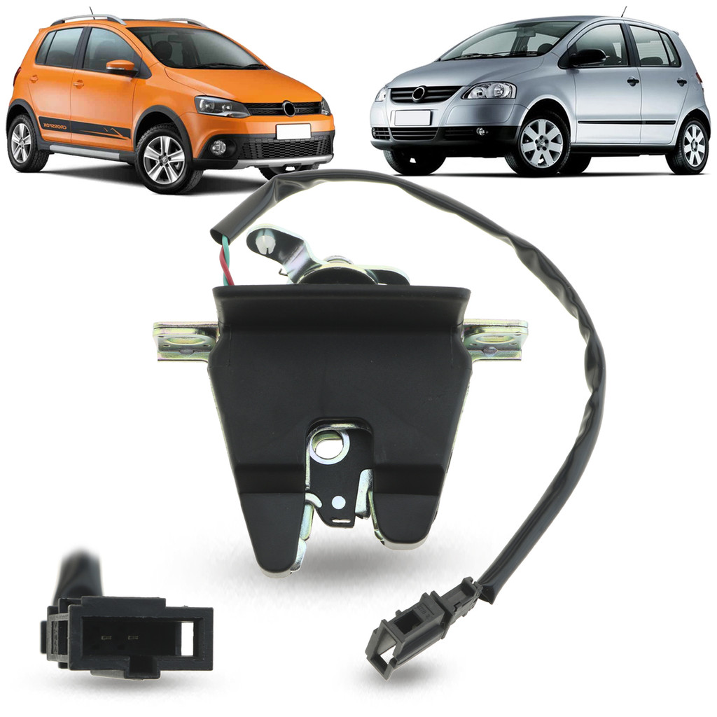Fechadura do Porta Malas Com Micro Switch Volkswagen Fox Crossfox Spacefox 2009 2010 2011 2012 2013 2014