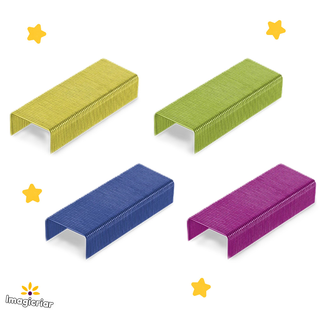 2000 Mini Grampos Coloridos Nº10 Petit Tris Holic Fofurices