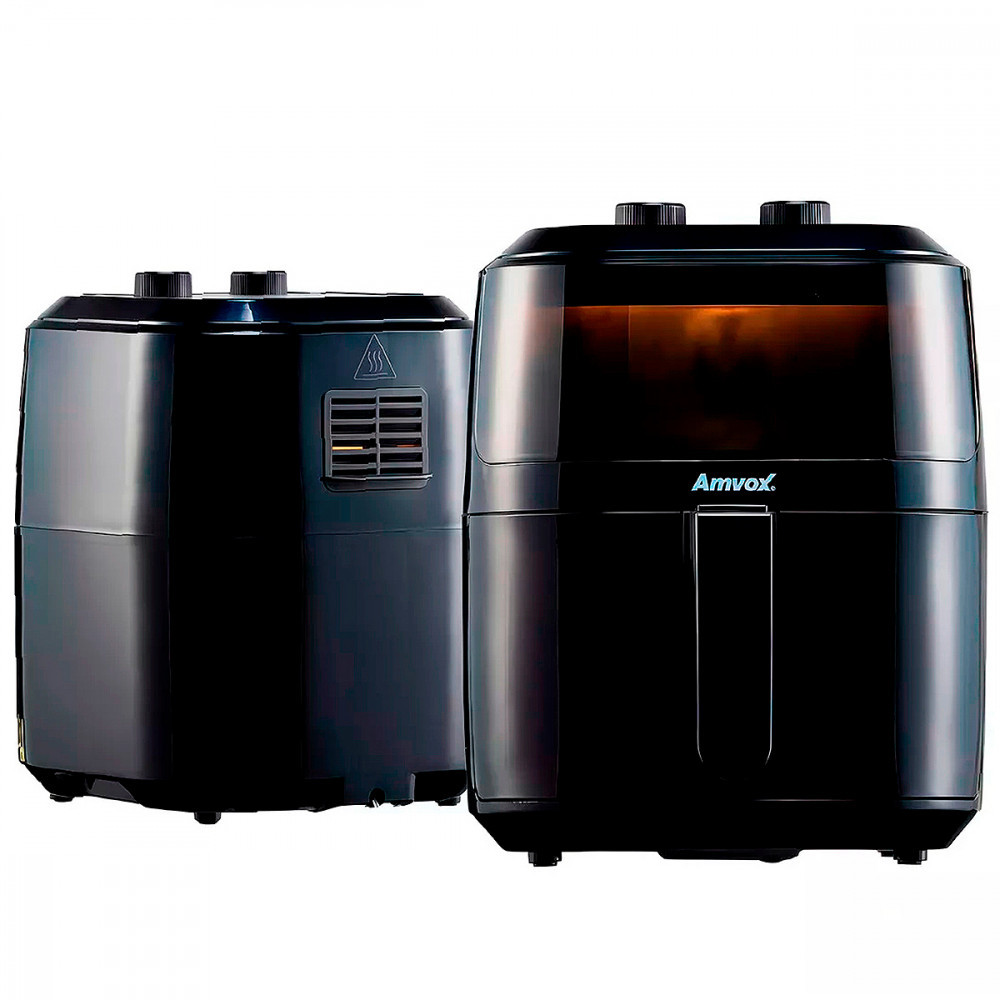 Fritadeira Elétrica Air Fryer Sem Óleo 5L Amvox Preto 1400W 220V