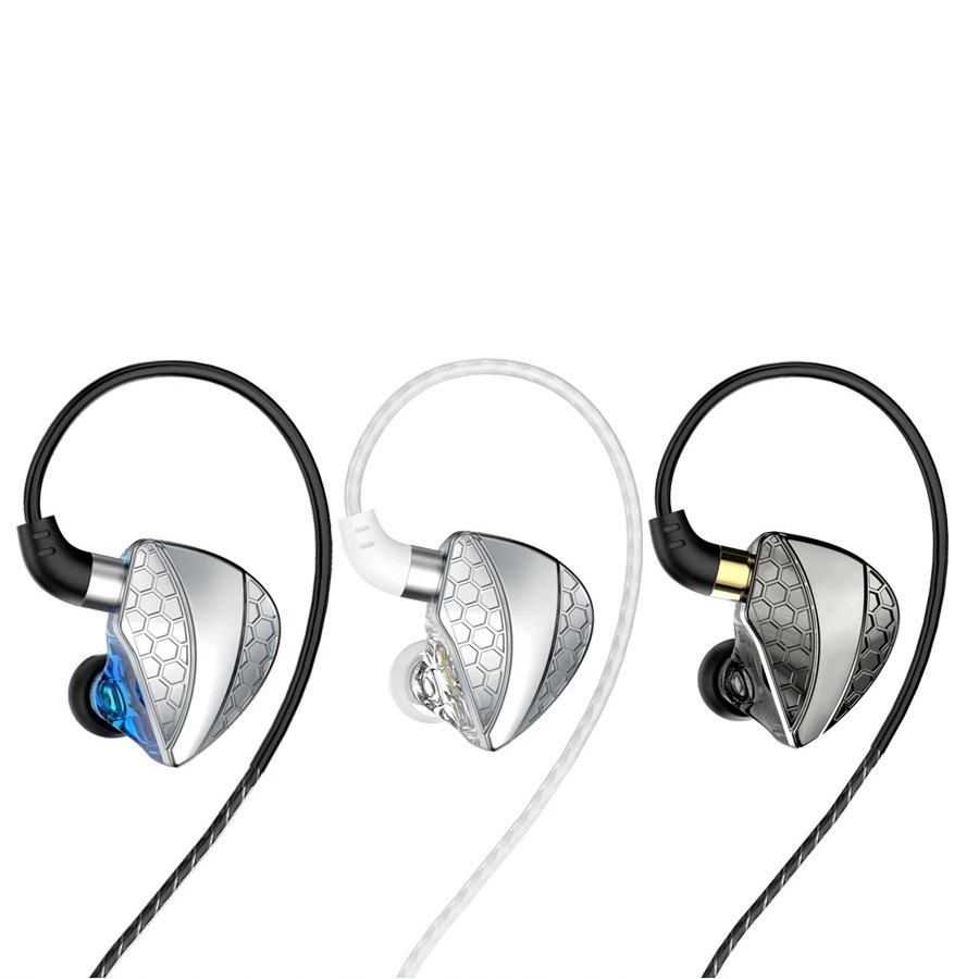 Fone de Ouvido QKZ Hi6T com Microfone In Ear Gamer DJ Retorno de Palco c/ Case