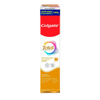 Creme Dental Colgate Total Anti Tártaro 140g em Oferta na Shopee