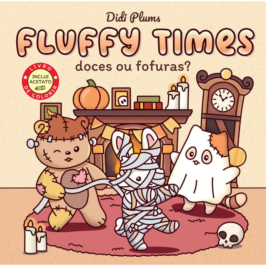 Doces ou fofuras? – Livro de colorir Fluffy Times – Livro 4 [Livros NA]