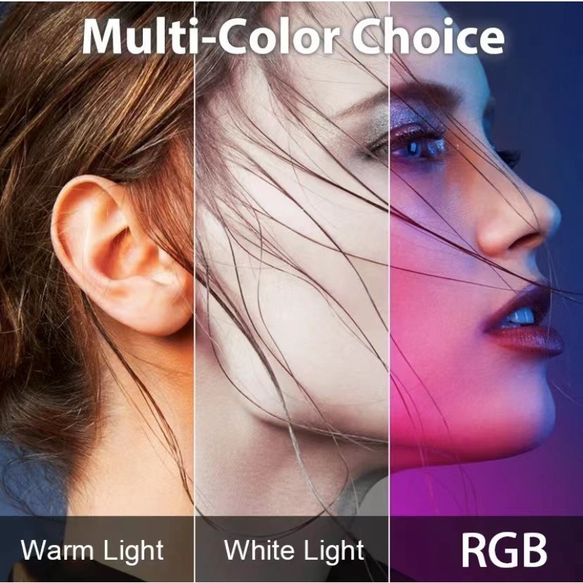 Iluminador Painel de Luz Led RGB Branca 6W USB-C 2500K