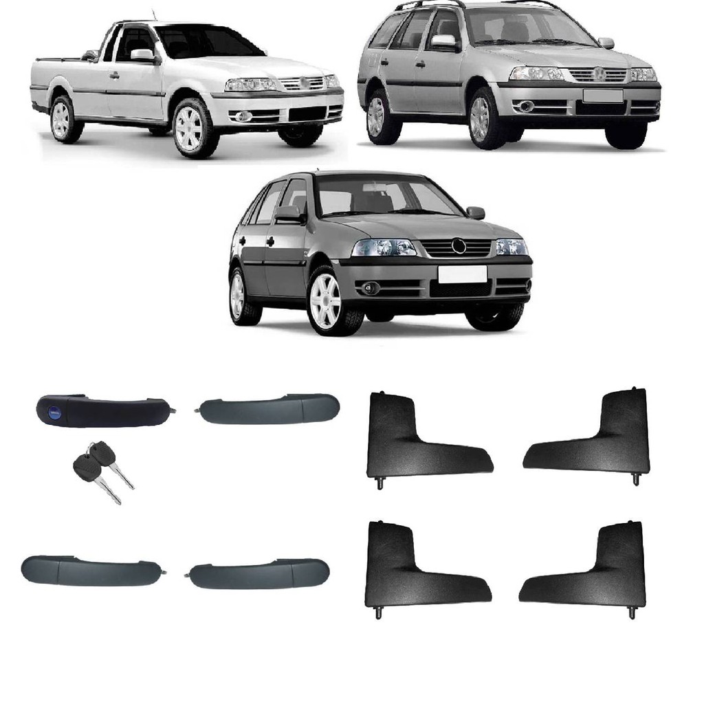 KIT GOL G3 G4 4 PORTA MACANETA INTERNA EXTERNA DIREITA ESQUERDA em Oferta na Shopee