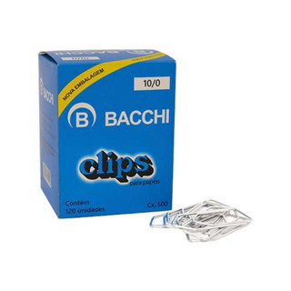 CLIPS DE AÇO GALVANIZADO 10/0 CAIXA C/120 UN - BACCHI em Oferta na Shopee