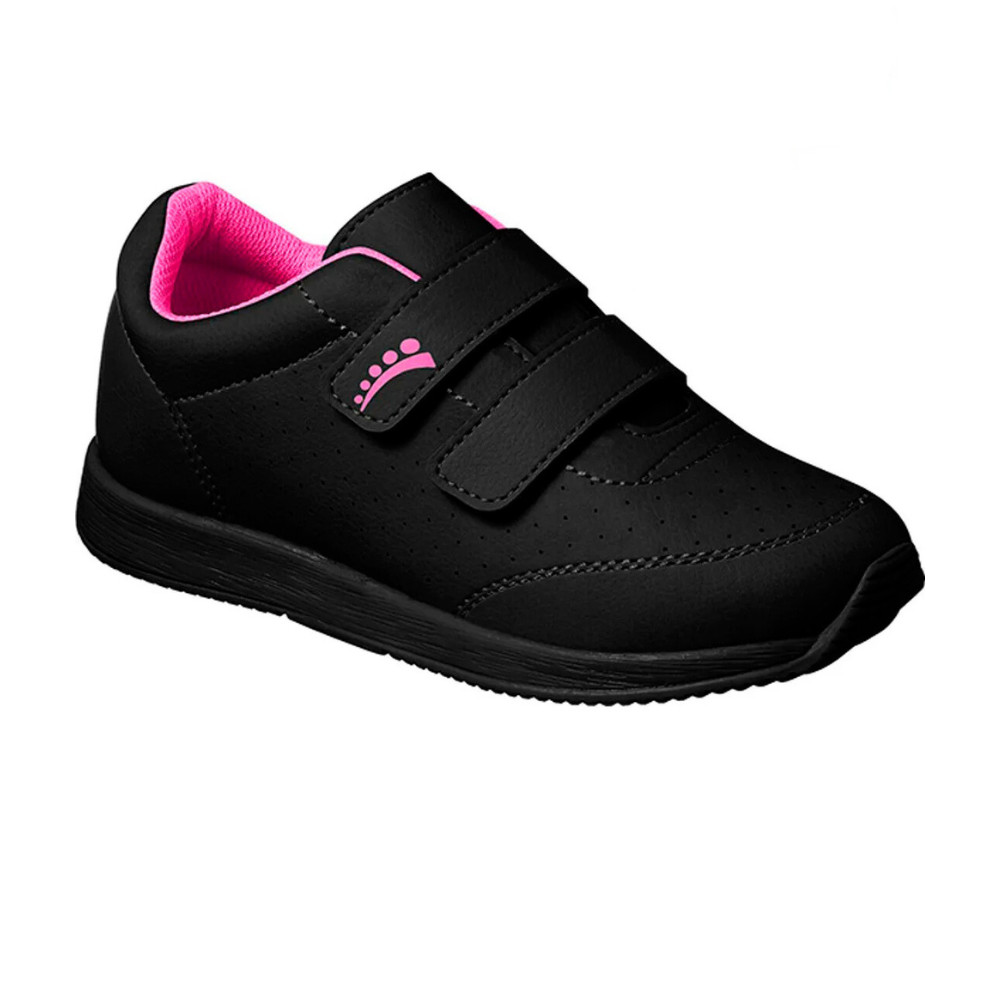 TENIS IN DIA A DIA FANTIL ORTOPASSO MENINA BASICO ESCOLAR LISO PRETO - 23a36 - DUPLO FECHO ESTILOSO em Oferta na Shopee