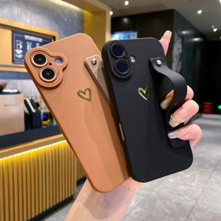 Capa Rosa Para IPhone 16 Pro Max Sólida Alça De Pulso Kickstand Macia 12 13 14 Plus 13 MiNi X XR Xs De Telefone em Oferta na Shopee