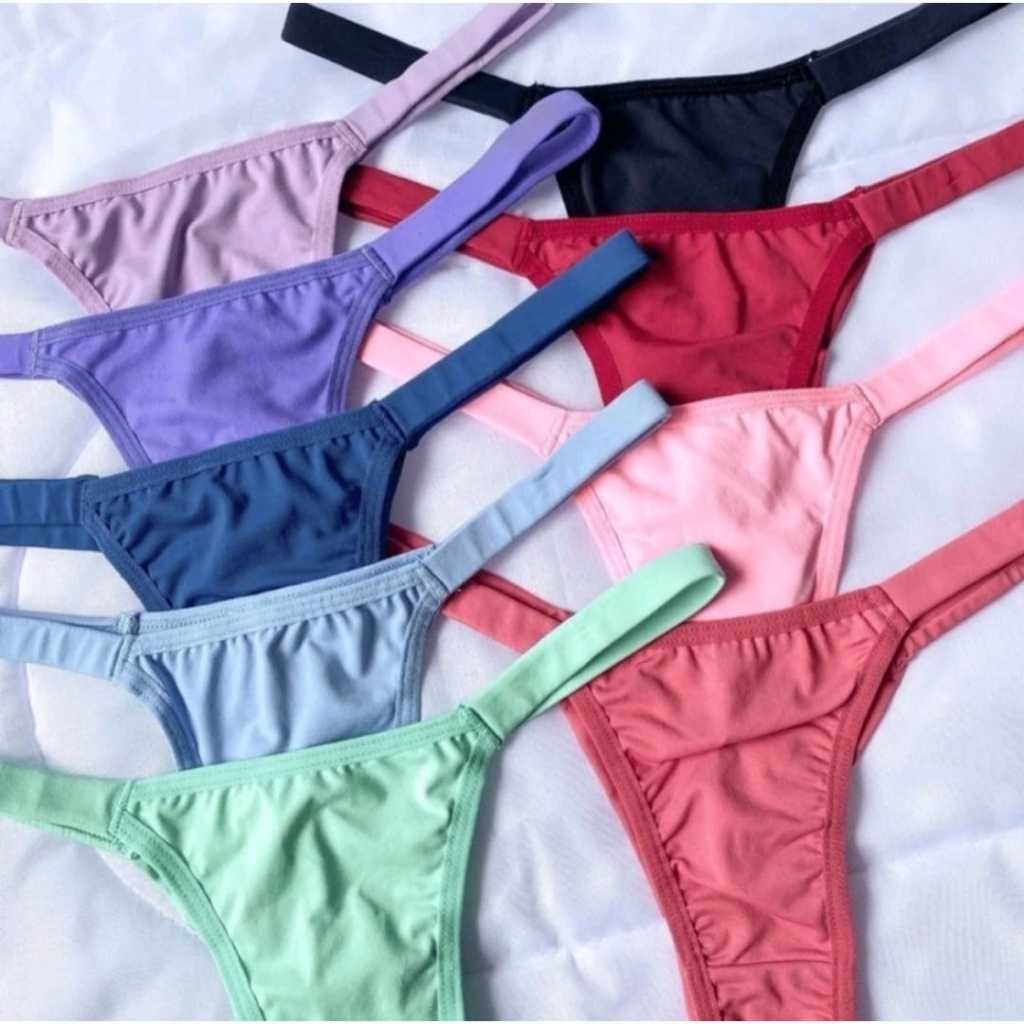 Kit Calcinha Fio Duplo Lingerie Tanga Biquíni Escolha 5 ou 10