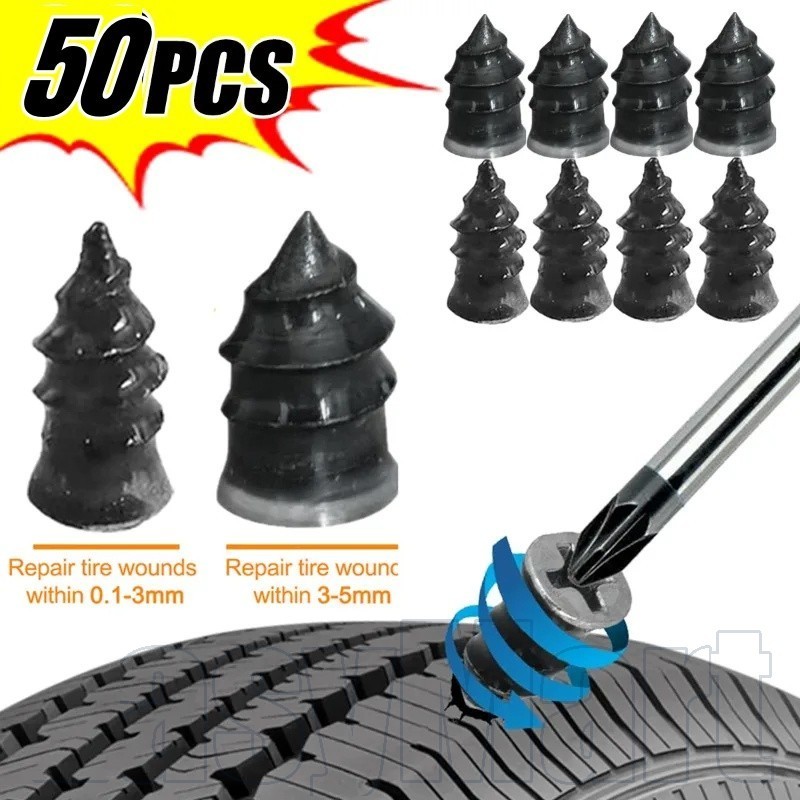 Unhas De Reparo De Pneus De Carro De Emergência Para Motocicleta/Caminhão/Ônibus , Plugues De Borracha De 6.8-12.7 Mm Co