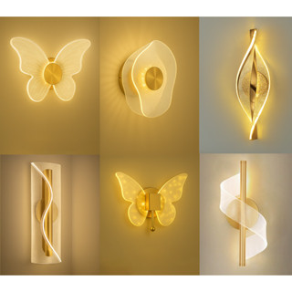 Arandela LED Decorativa Moderna 3 Cores Luz Ambiente Quarto Sala Bivolt em Oferta na Shopee