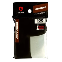 SLEEVE JAPANESE 59X85mm TRANSPARENTE CENTRAL 100UN BOARD GAME PROTETOR CARTAS ACESSÓRIOS JOGOS TCG