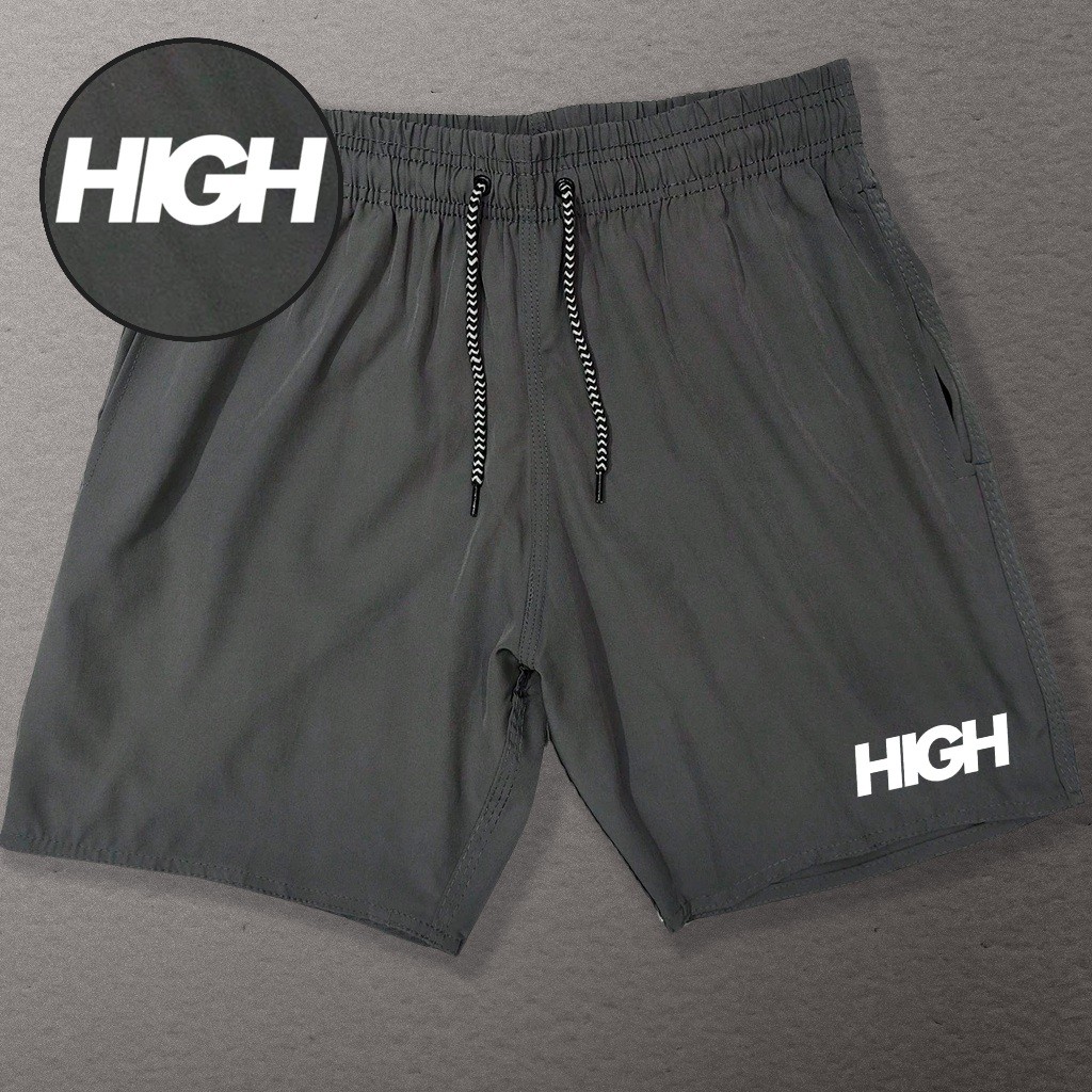 Bermuda Esportiva de Elastano Masculina - HGH 01 - Academia Corrida Skate Basquete Otaku em Oferta na Shopee