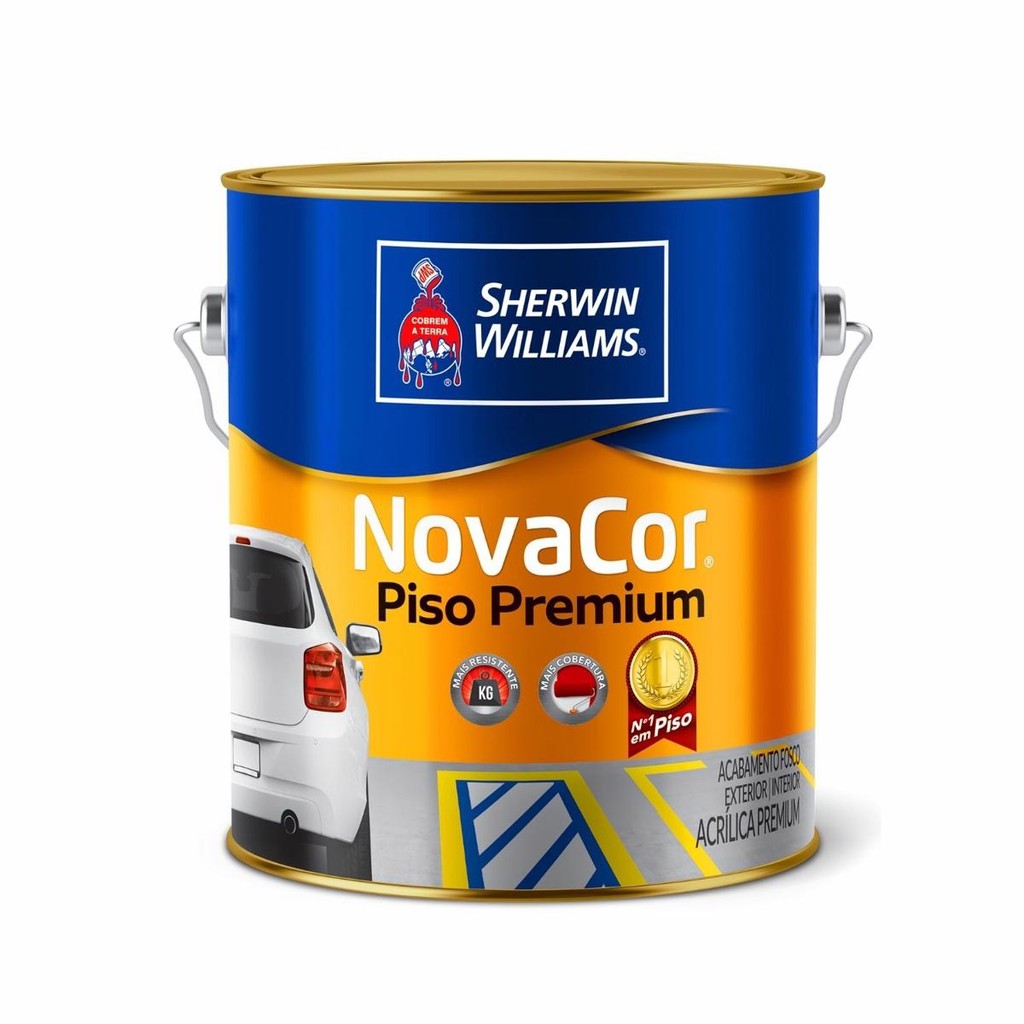 Tinta Piso Premium Novacor Sherwin Williams 3,6l Cores