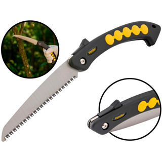 Serrote Cabo Dobrável Emborrachado Poda Horta Jardinagem Tubos Corte Reto Lâmina Aço 19mm em Oferta na Shopee