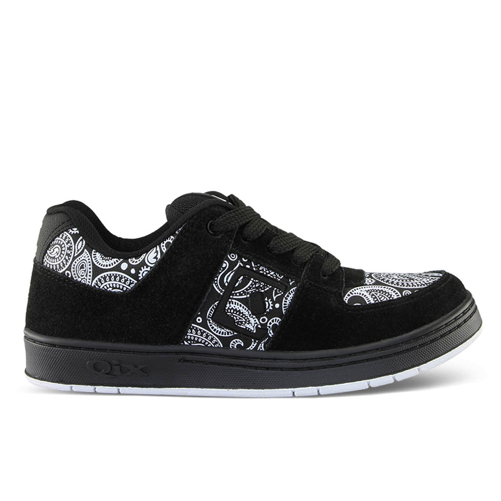 Tênis Qix 90S OG Bandana Preto Branco Skate Original Gangsta