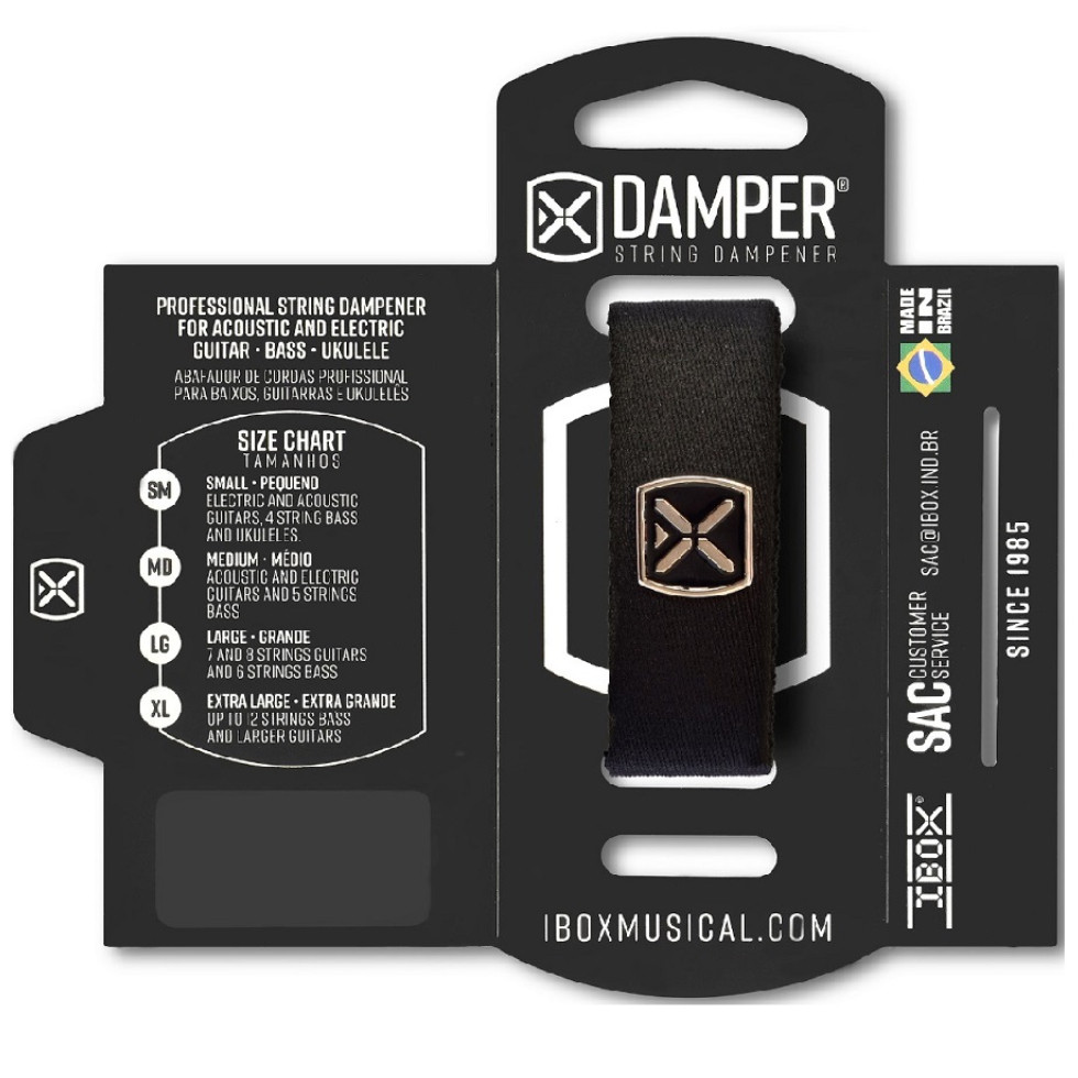 ABAFADOR DAMPER MD TAG METAL POLIESTER PRETO DTMD20