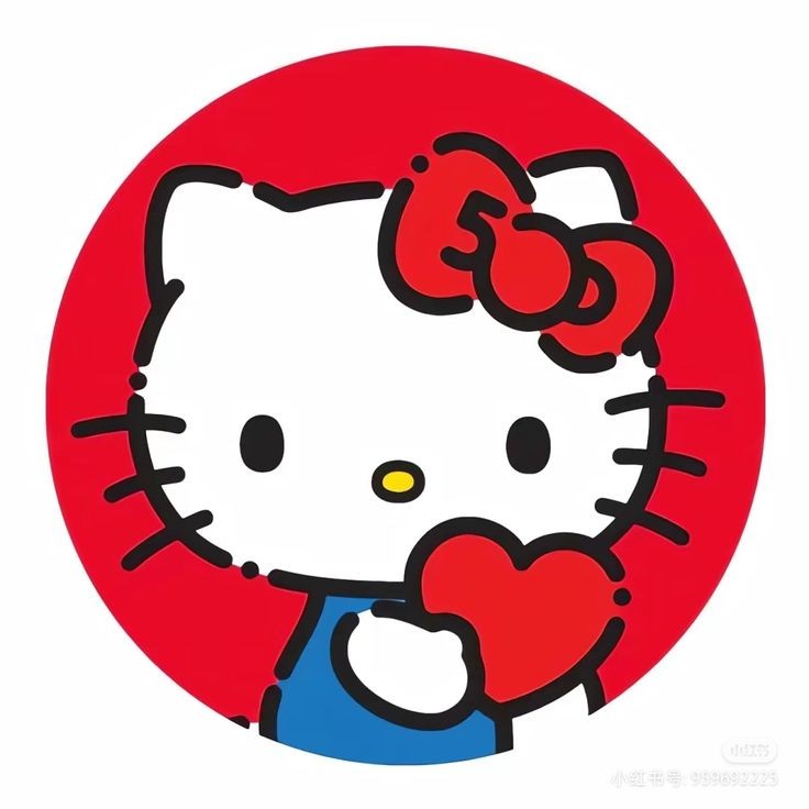 Painel Festa Hello Kitty Redondo Tecido Sublimado Decoração 1,50x1,50m em Oferta na Shopee