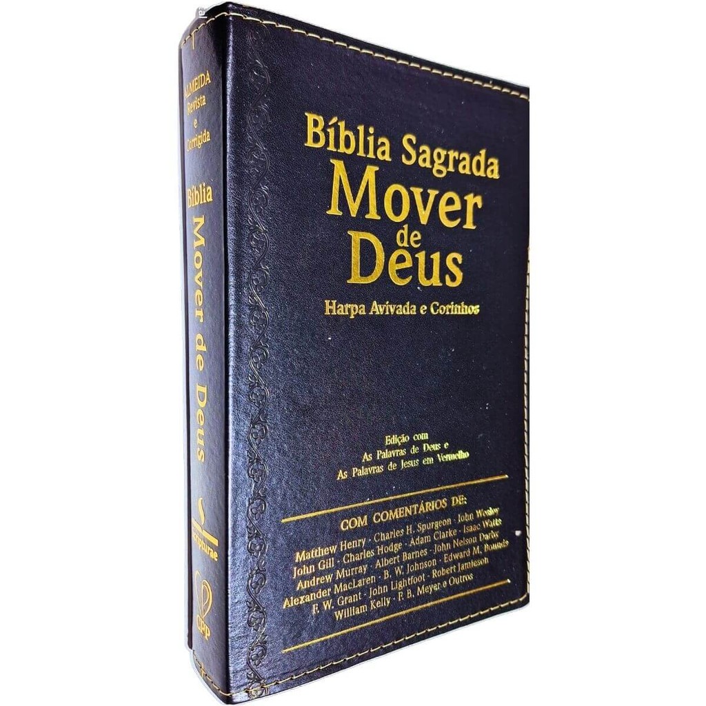 Bíblia Sagrada Mover de Deus com Letra Gigante e Harpa Avivada e Corinhos ARC Almeida Revista e Corrigida