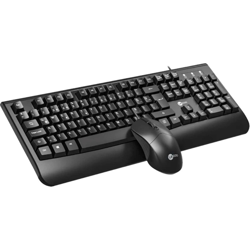 Kit Teclado e Mouse Lecoo CM105 USB 1200DPI Plug And Play Preto - CM105