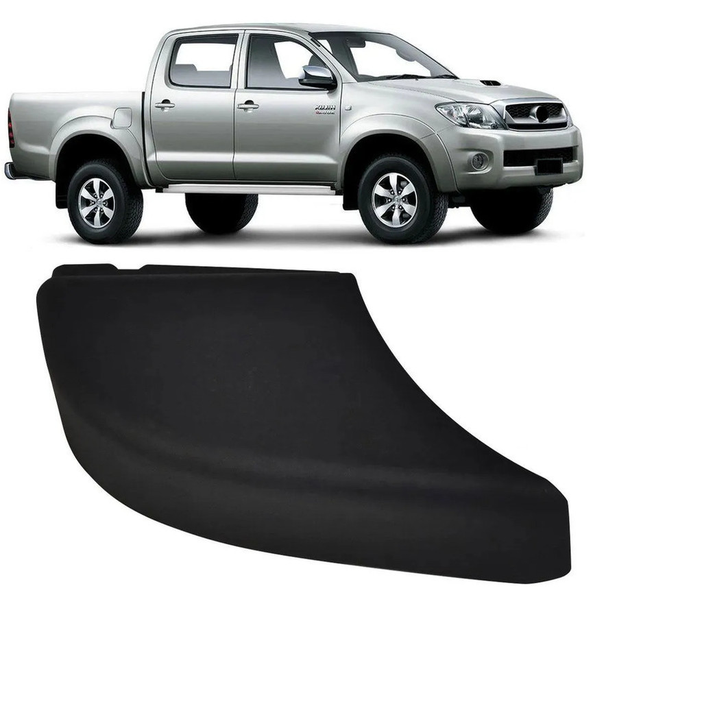 Ponteira Parachoque Traseiro Hilux 2005 Ate 2015 Moldura Acabamento Pisante Traseiro Cantoneira Traseira em Oferta na Shopee