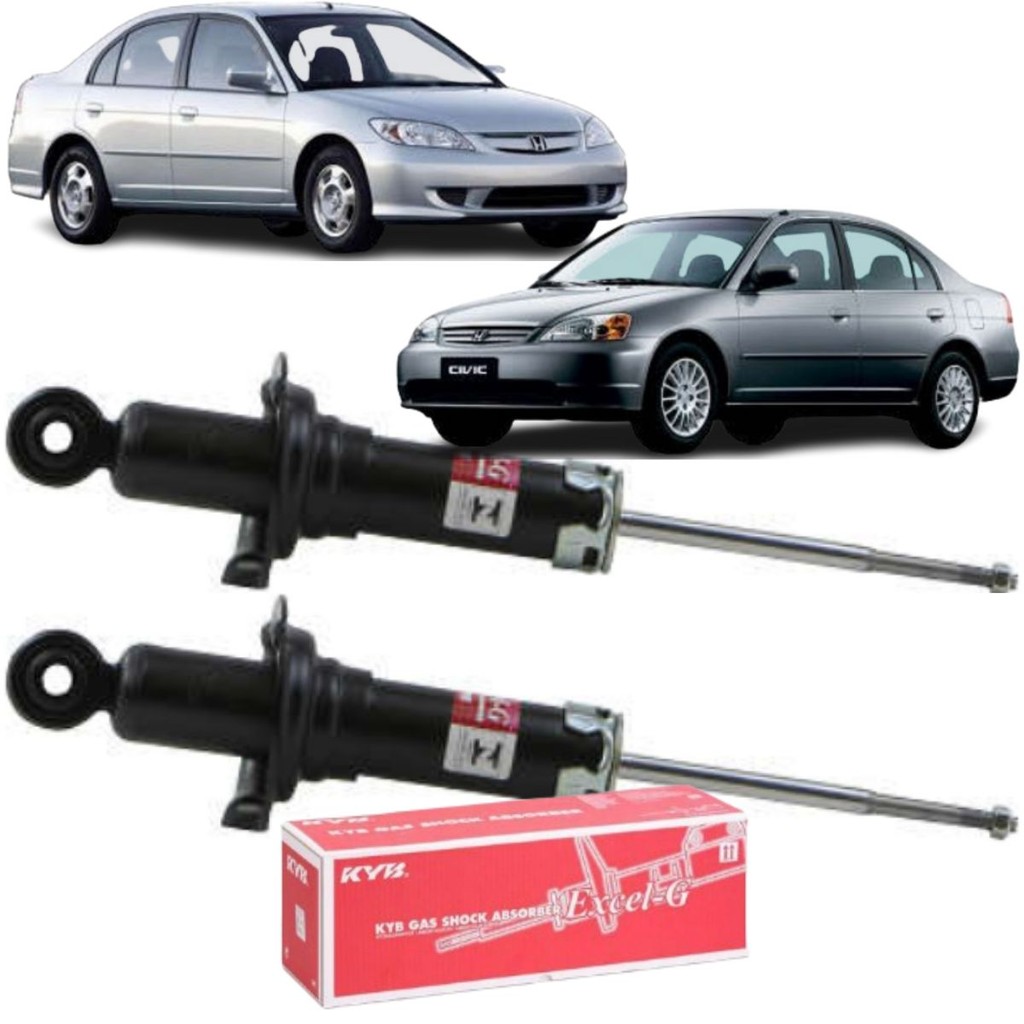 Par Amortecedor Excel-G Traseiro Honda Civic 2001 2002 2003 2004 2005 2006 em Oferta na Shopee