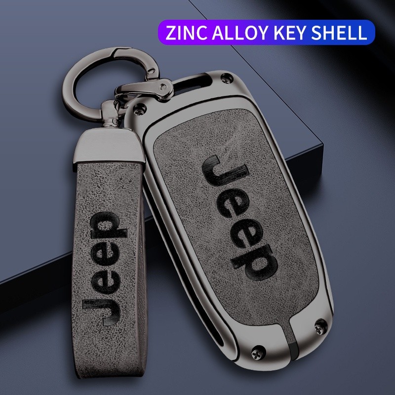 Capa Chave De Carro  De Zinco Shell Fob para jeep Renegade Compass Grand Cherokee Commander Chaveiro