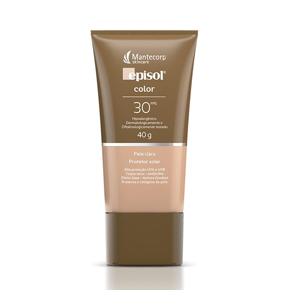 Protetor Solar Facial Episol Color Clara 40g em Oferta na Shopee