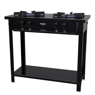 Fogão Industrial Dako Cda 2 Bocas Preto em Oferta na Shopee