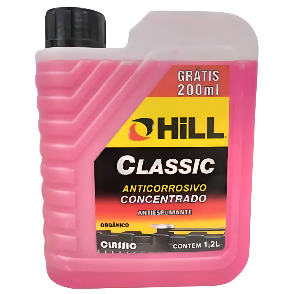 Aditivo Radiador Hill Classic Concentrado Rosa Orgânico 1.2L em Oferta na Shopee