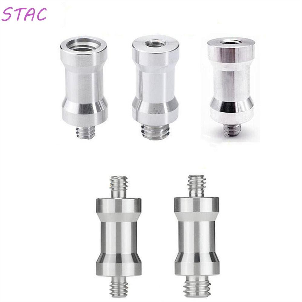 Parafuso De Conversão De Tripé STAC , Câmera Macho Fêmea 1/4 A 3/8 Adaptador Com Luz De Flash