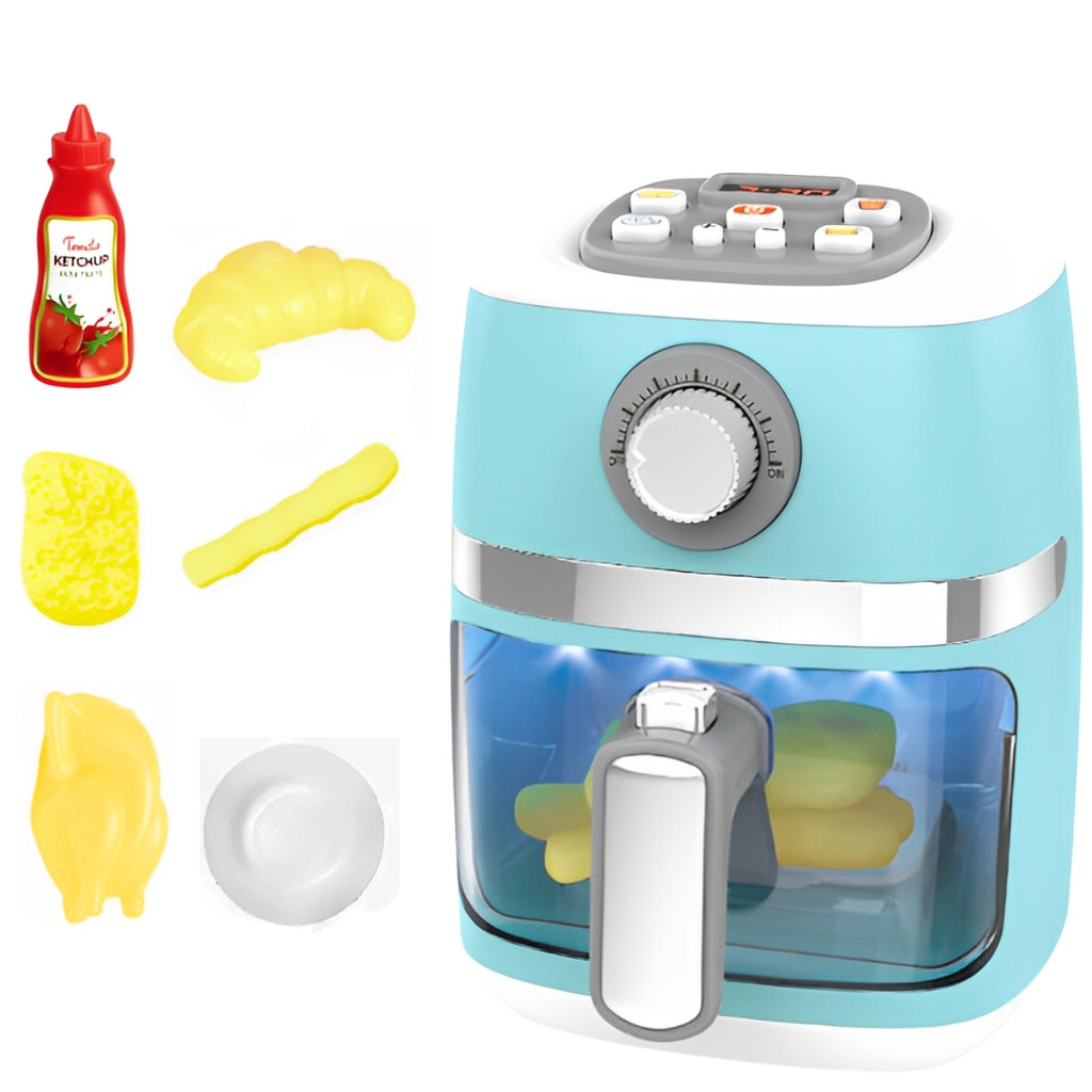 Air Fryer Brinquedo Chef Gourmet Som Luz Cozinha Divertida Castela em Oferta na Shopee