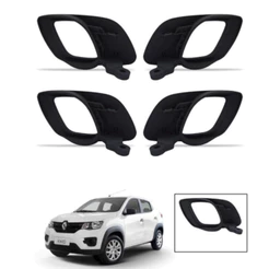 Kit 4 Maçanetas Interna Renault Kwid 2017 2018 Haste Curva