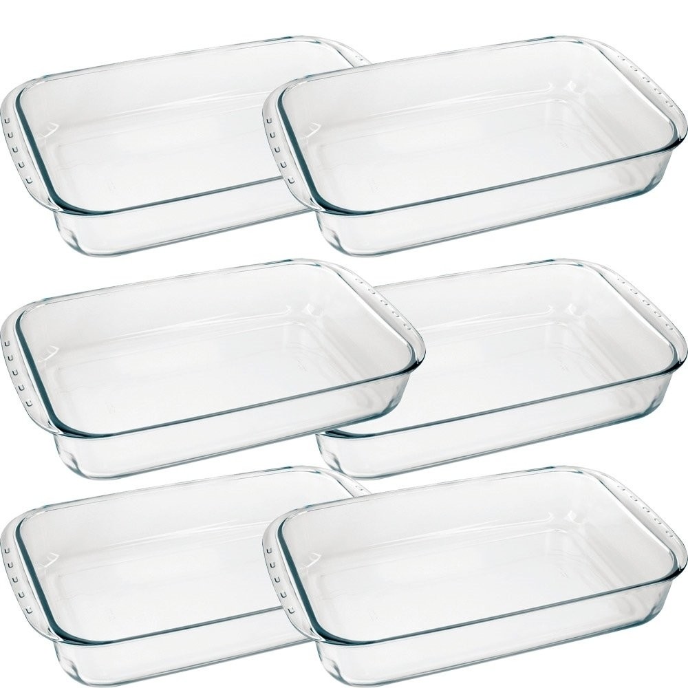 Conjunto de Assadeiras Marinex Lasanheira Retangular Funda 5 Litros 6 Peças em Oferta na Shopee