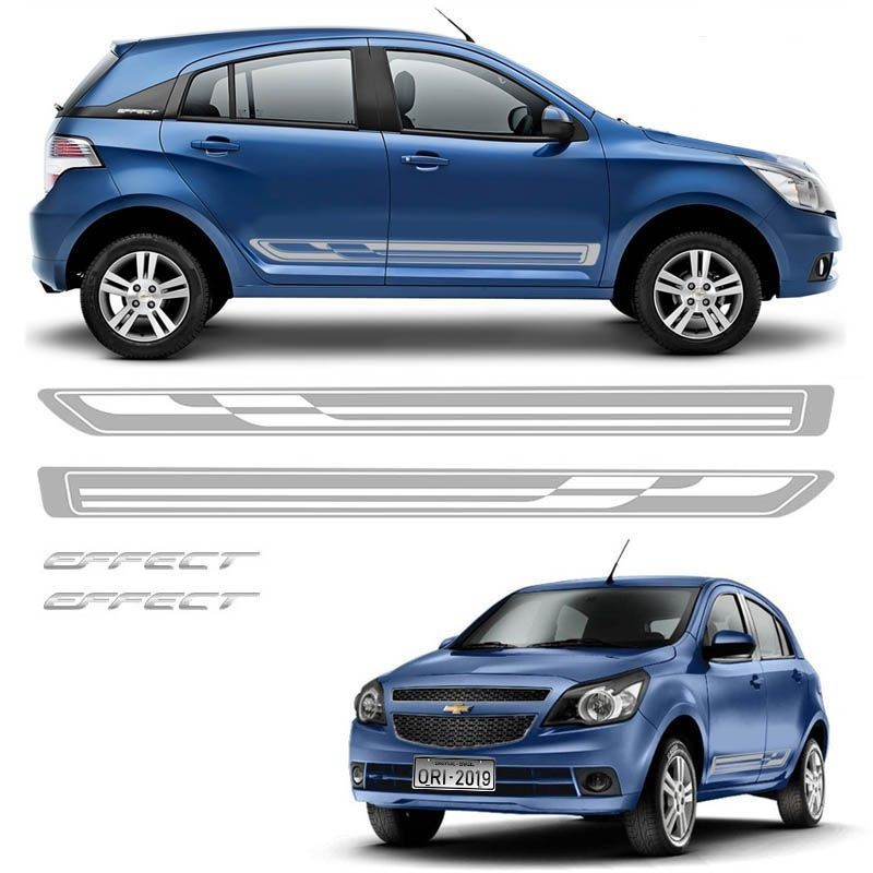 Kit Completo Faixa Agile Effect 2013/2014 Adesivo Lateral Cinza em Oferta na Shopee