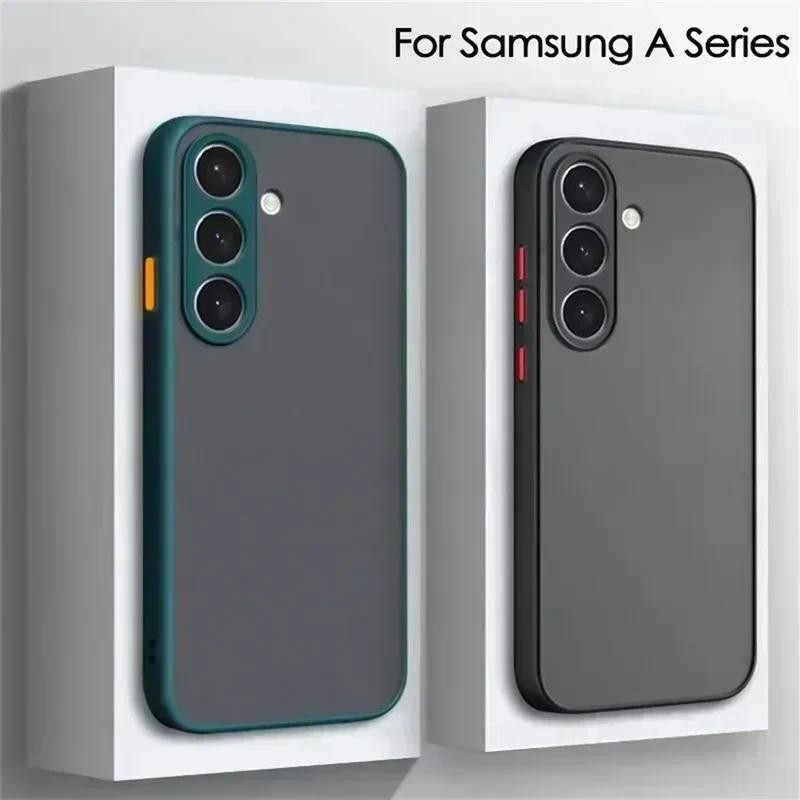 Capa Dura Fosca Para Samsung Galaxy A56 A36 A16 A06 A55 A54 A53 A52 A35 A34 A33 A24 A14 A25 A23 A35 A15 A05 A05S Traseir